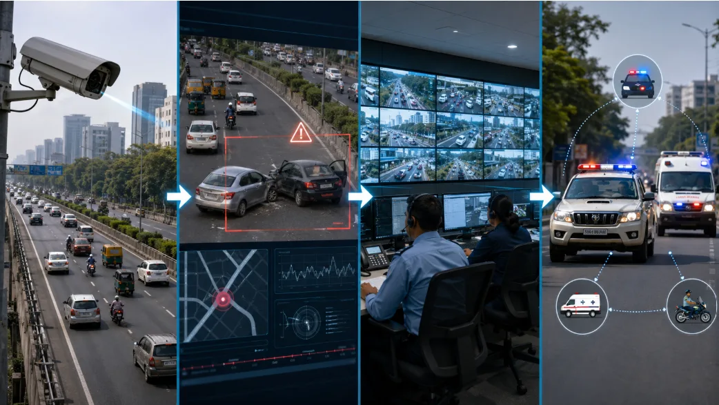 CCTV accident response workflow