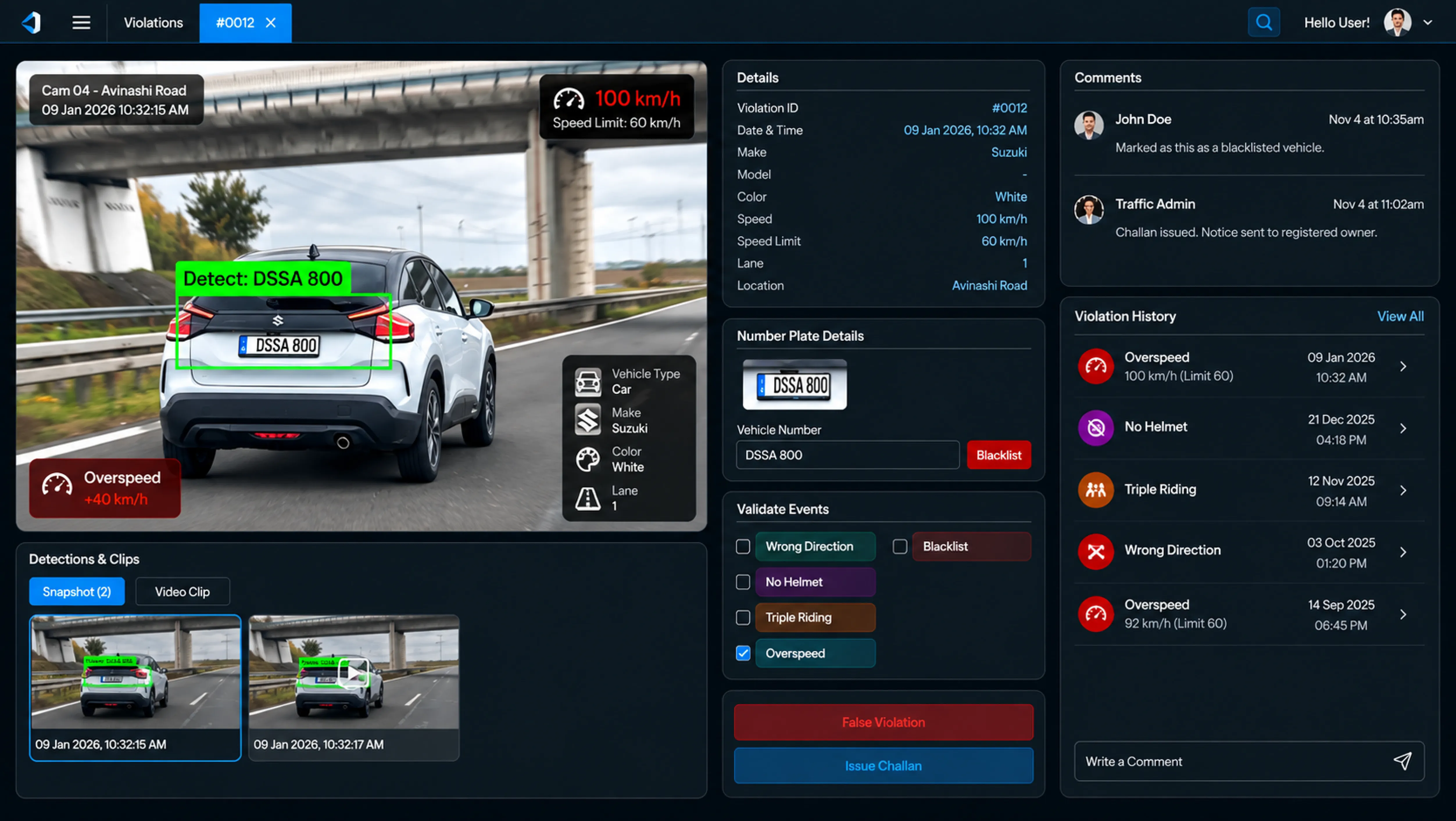 Remote surveillance camera panel